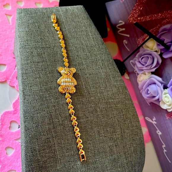 Jewelry - Pulsera 18 k gold plated de oso